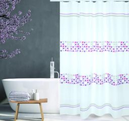 MSV Shower curtain Premium 180x200cm Malta pink