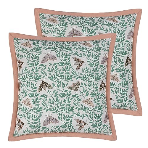 furn. Wylder Silk Moth Feather Filled Cushions Twin Pack