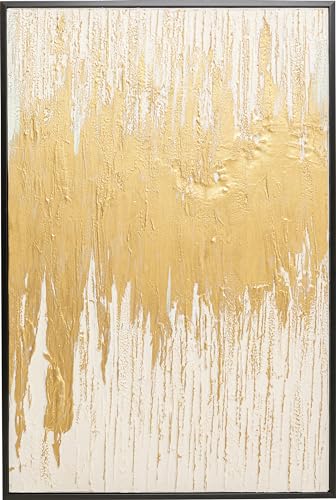 KARE Design Framed picture Abstract White, Gold, 120x80 cm, wall pictures, Design, Home decor, Modern, Home design, Interior, Decoration, Home trend, Gift, Table decor, Living room