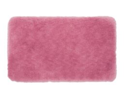 Gözze - Deluxe bath rug with extra high pile, 100% polyester (microfiber), with non-slip coating, 50 x 70 cm - antique pink