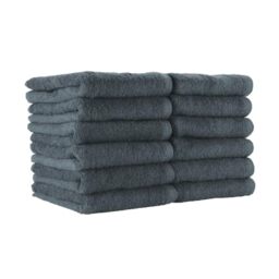 Arkwright Bleach Safe Salon Towels Pack of 12 (16 x 27 inch, Charcoal)