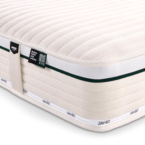 JAY-BE Natural Fresh 2000 Hybrid Mattress, Single (190 x 90 x 23cm)