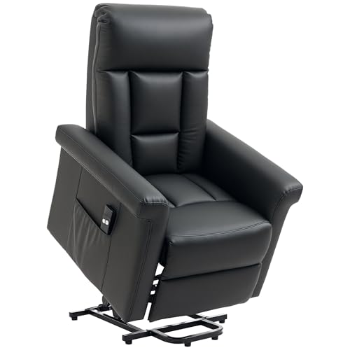 HOMCOM Power Lift Chair Armchair for the Elderly, PU Leather