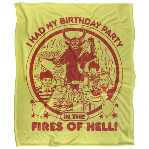 Steven Rhodes Birthday In Hell Silky Touch Super Soft Throw Blanket 152 X 127 Cm