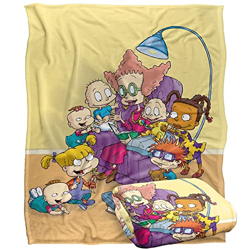Rugrats Rugrats Get Caught Reading Silky Touch Super Soft Throw Blanket 152 X 127 Cm