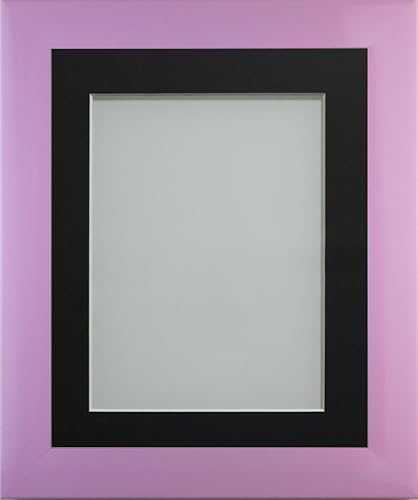 Frame Company Candy Range Peony Picture Photo Frames with Black Mount, 16x12 for 14x10 *Choice of Sizes and Colours* Fitted with Real Glass