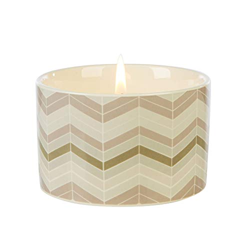 Wax Lyrical Fired Earth Small Ceramic Candle, Darjeeling & Damask Rose