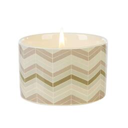 Wax Lyrical Fired Earth Small Ceramic Candle, Darjeeling & Damask Rose