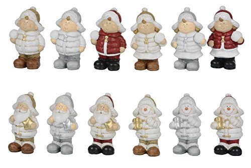 Christmas Gifts 88162 of 4 assorted Figurines this Christmas Multi - 19 cm
