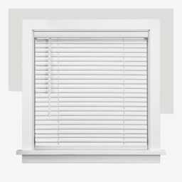 "CHICOLOGY Mini Blinds for Windows - Horizontal, Gloss White, 22""W x 72""H"