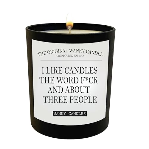 Funny Rude Candle for Her Offensive Gift Alternative Cheeky Sweary Black Jar Soy Wax Candle Strong Scent Humour (I Like Candles)