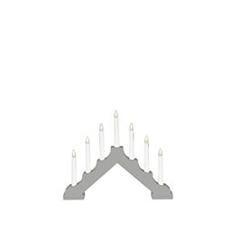 Konstsmide Traditional Style Welcome Light Battery Operated 6xAA (Excl.), Wood, Grey, One Size, 2322-305
