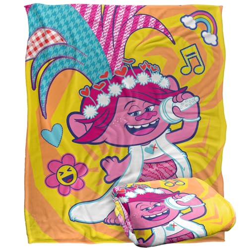 Amazon Trolls Throw Blanket TROLLS Blanket, 152 X 127 Cm Sing
