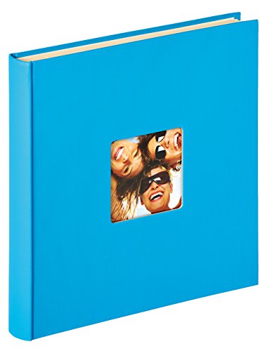 walther Design Photo Album Ocean Blue 33 x 34 cm self-Adhesive Album with Cover Punching, Fun SK-110-U