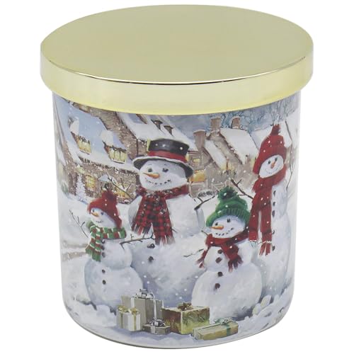 The Leonardo Collection Snowmen Candle for Home & Air Freshener - Long Burning Odour Eliminator for Relaxing Mood - Lovely Scented Candles Gift for Women & Men