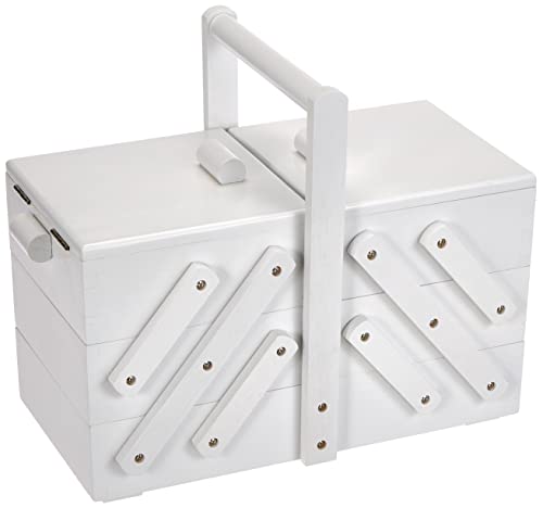 Prym 612580 Sewing Box Wooden M White