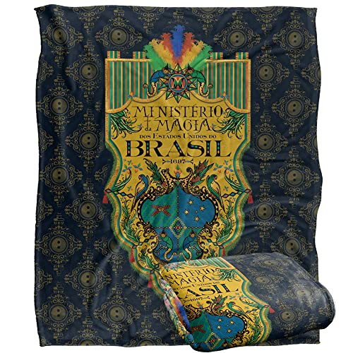 FANTASTIC BEASTS The Secrets of Dumbledore Blanket, 152 x 127 cm Brazil Ministry Flag Silky Touch Super Soft Throw Blanket