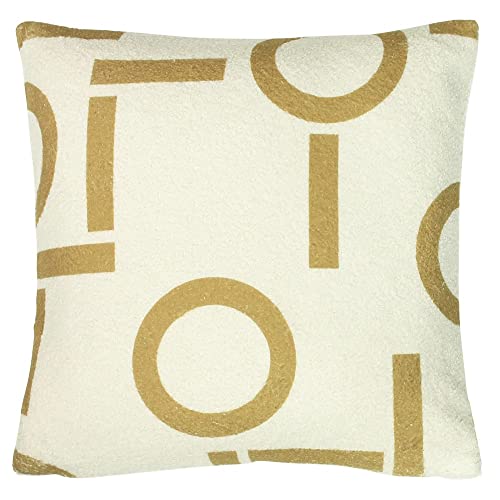 furn. Shearling Circa Cushion Cover, Polyester, Honey