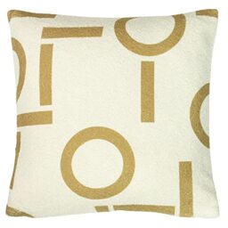 furn. Shearling Circa Cushion Cover, Polyester, Honey