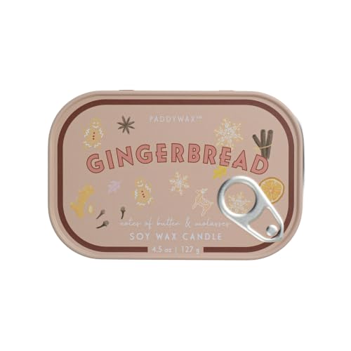 Paddywax Bistro Gingerbread Scented Candle - 127g - Reusable Tin