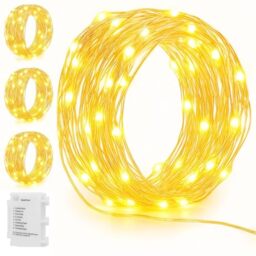 Koopower 2 Pack 6M 50 LED Battery Fairy Lights Waterproof (IP65), Automatic On-Off, 8 Modes Copper Wire String for Christmas, Wedding, Party, Garden