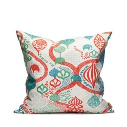 Littlephant Decoration Cushion 50 cm x 50 cm - Saga Forest - White/Red