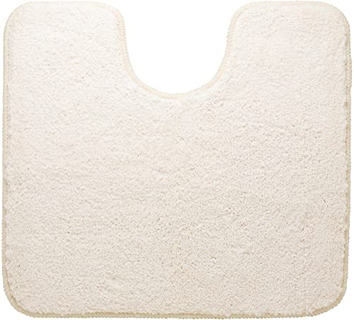 Sealskin Angora Pedestal Mat, Polyester, Ivory, 55 x 2 x 60 cm