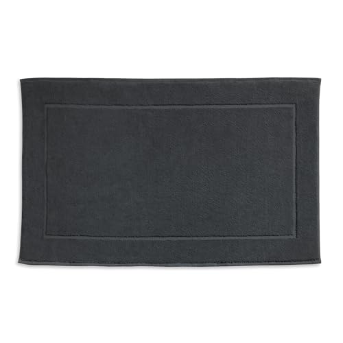 kela Ladessa 23484 Bath Mat 60 cm x 100 cm 100% Cotton Granite Grey Washable at 60 °C Suitable for Underfloor Heating