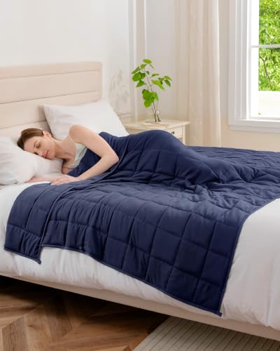 Good Nite Weighted Blanket Adults 6 kg For Better Sleep Stress Relief - Heavy Weight Blankets, Double Size Gravity Quilted for Improve Sleep, Relieve Anxiety Relax Body
