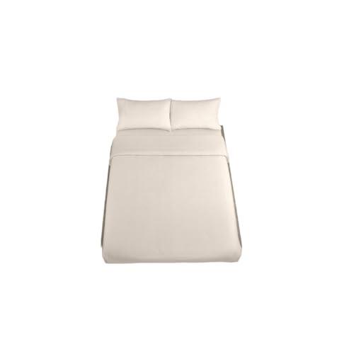 Alexandra House Living QUTUN Natural Duvet Cover Set for 90 Bed 150 x 220 cm 3 Pieces