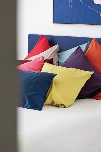 Cap Ferret Washed Cotton Flat Sheet, 270 cm x 290 cm, Fig