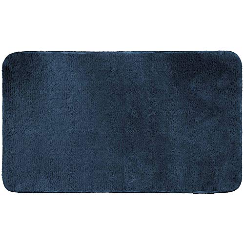 Douceur d'Intérieur DOLCY Bath Mat 100% Polyester Indigo 45x75cm
