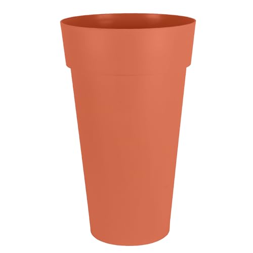 EDA - XXL Tall Tuscany Flower Pot Vase ?? 48 cm - Volume 90 L - ?? 48 x H.80 cm - Clay Orange