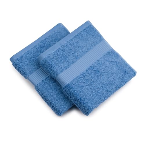 G??zze - Set of 2 New York Hand Towels, Luxuriously Soft and Absorbent, 100% Cotton, 50 x 100 cm - Fjord