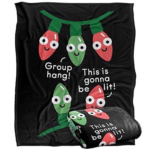 Bcreative - David Olenick A Delightful Holiday Silky Touch Super Soft Throw Blanket 152 X 127 Cm