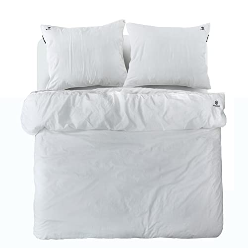 BLCKOUT Texas Duvet Covers White Cotton 200 x 200/220 cm