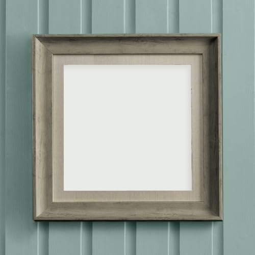 Voyage Maison Wooden Picture Frame (Grey - 46x46cm) - Timeless Grey Wood Grain Rustic Farmhouse Modern Interior Display