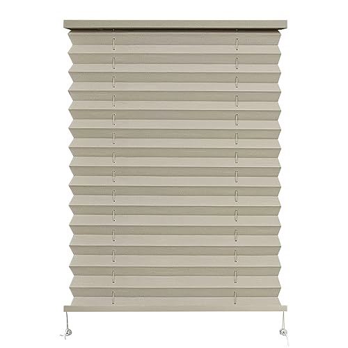 "Dulepax RV Blinds - Pleated Shades, 17"" W x 24"" L Cappuccino RV Window Shades for Camper, Travel Trailers, Motorhome's Window"