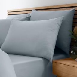 Catherine Lansfield So Soft Non-Iron Single Fitted Sheet Slate Grey