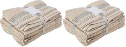 Rapport Home Spa 6-Piece Towel Bale, 100% Cotton-Taupe, Combed, 120 x 70 x 1 cm (Pack of 2)