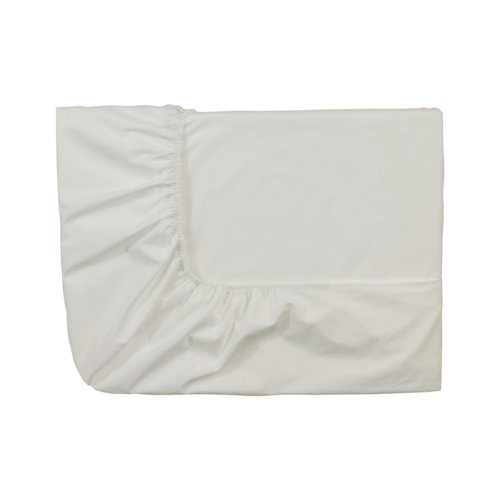 Essix Royal Line Percale Cotton Fitted Sheet, Meringue, 140 x 190 cm