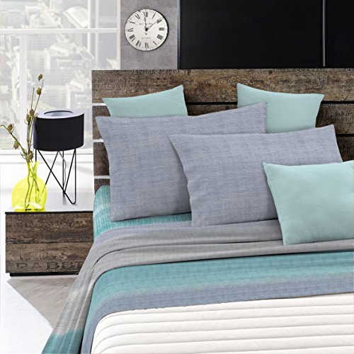 "Italian Bed Linen ""Emotion Bed Set, Water Barree, 1 and a Half"