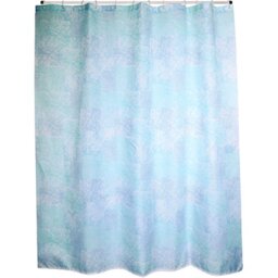 "MSV ""Premium Java Cadix Polyester Shower Curtain, Blue, 180 x 200 cm"