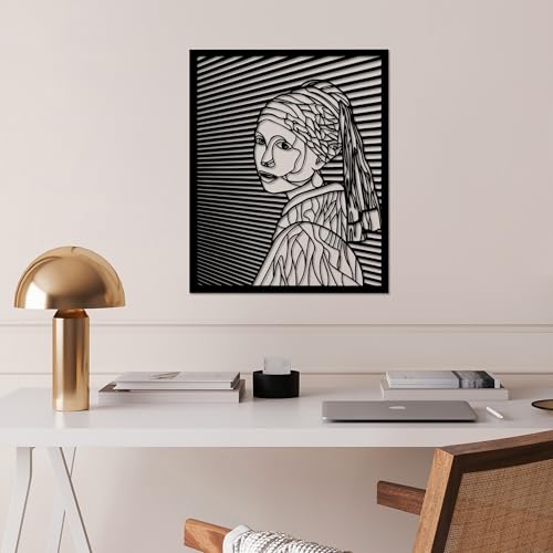 Stylish Black Decorative Metal Wall Accessory, 45.5 x 56 cm, 100% Metal, 1.5 mm Thickness, Perfect for Modern Home Decor & Unique Wall Art