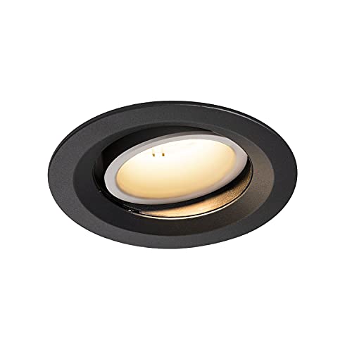 SLV Recessed Ceiling Light NUMINOS® Move DL M/LED Spotlight, floodlight, Ceiling Light, recessed Light, Indoor Lighting / 3000K 17.55W 1600lm Black 20 Degrees