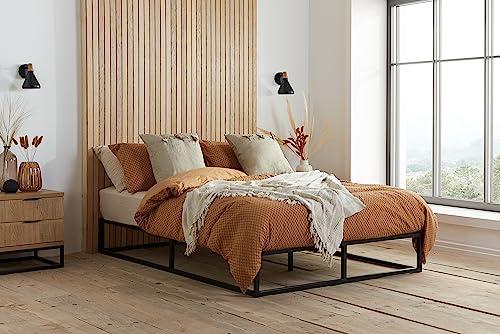 Birlea Soho Double metal platform bed black