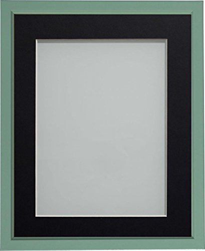 Frame Company Drayton Range 12x10-inch Green Picture Photo Frame with Black Mount For Image Size 6x4-inch