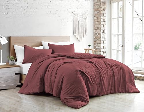 Jenny Sesal Bed Duvet Cover Set – Solid Colour – 100% Pure Cotton – Made in Italy Double – Single – Duvet Cover and Pillowcases Set (Antique Pink, Queen Size)