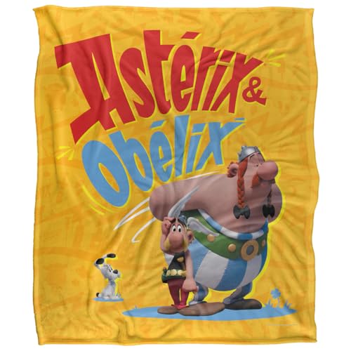 Asterix Obelix Idefix The Gauls Blanket Silky Touch Super Soft Throw Blanket 152 X 127 cm, White