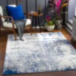 Livabliss Phuket Abstract - Area s Living Room 160x220 cm, Dining Room, Lounge, Kitchen, Bedroom - Modern Marble Large, Soft Luxurious Easy Care Medium Pile, Grey, Cream, Blue